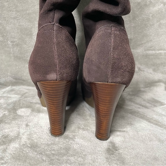 Colin Stuart Brown Suede Leather Slouchy Boots Women’s Size 9 - Picture 6 of 14
